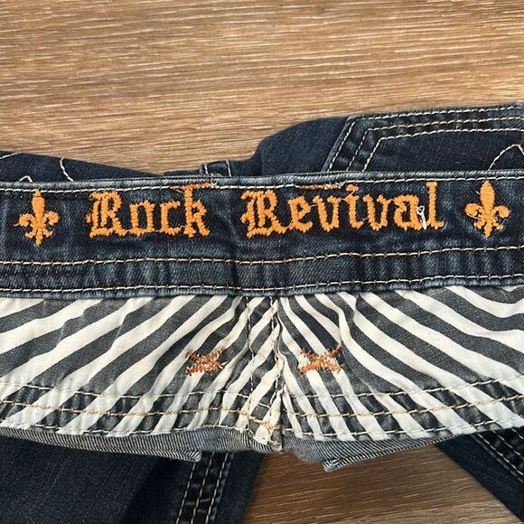 Rock Revival Jessica Straight Denim Jeans Sz 31 - Picture 9 of 15
